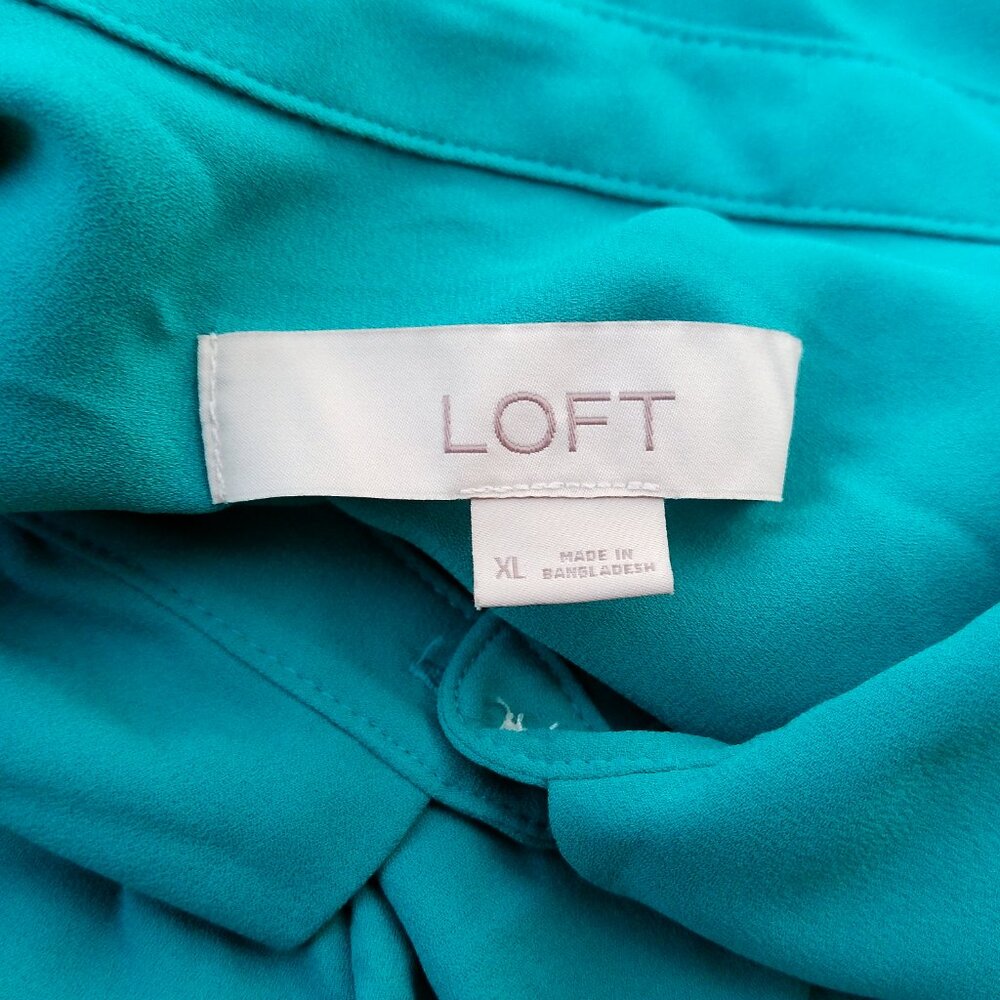 LOFT LONG SLEEVE BLOUSE SIZE XL - Picture 7 of 7